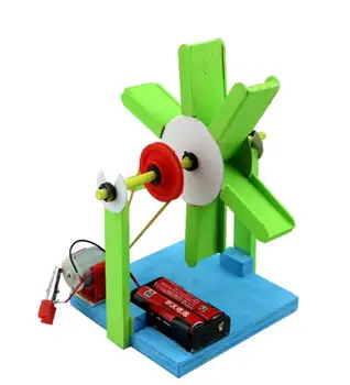 Elektrinis Vandens Malūno Medinės 3D Puzzle Pastatas, Miniatiūriniai Modeliai Žaislas Vaikams, Mokslo, Technologijų, Mažų Gamybos Priėmimo