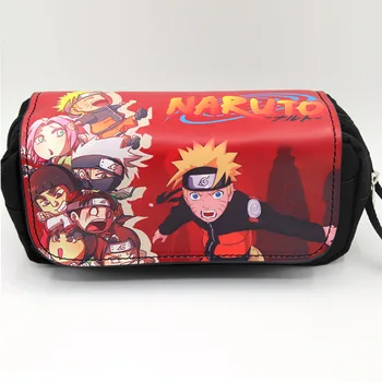 Anime Naruto mokyklos pieštuku maišelį pieštuko atveju Makiažas Maišelį Užtrauktukas Maišelis Studentams, Kanceliarinės prekės Dėklas