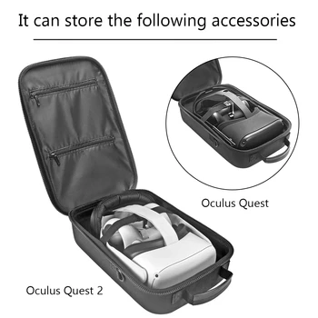 NAUJAS EVA Sunku Kelionės Apsaugoti Dėžutė Laikymui Maišelis, Vežančių Padengti Atveju Oculus Quest 2/Oculus Quest All-in-one VR ir Reikmenys