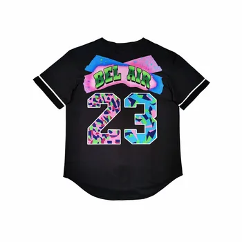11Kinds 2020 metų Hip-Hop Bel Air 23 Šviežių Princas T-shirt Vyrai Women3D Spausdinti Beisbolo Jersey Gatvės Trumpas Rankovės Atsitiktinis Viršūnes Megztinis