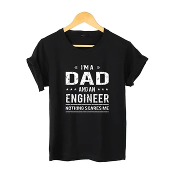 Aš ESU Tėtis, aš ESU INŽINIERIUS Atspausdintas Laiškas Vasaros vyriški marškinėliai trumpomis Rankovėmis Medvilnės Marškinėliai Vyrams Harajuku T-shirt