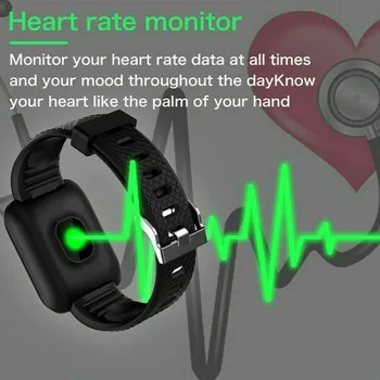 Smart Watch Širdies ritmas, Kraujo Spaudimas IP67 atsparus Vandeniui Pedometer Miego Stebėti Apyrankė Dropshipping Naujas 2021