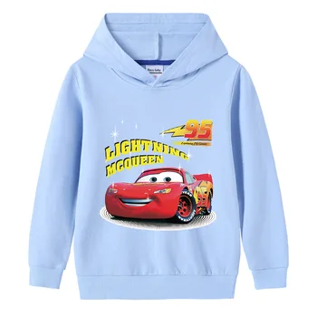 Disney Automobilių 95 Gobtuvu Megztinis Europos ir Amerikos Animaciją Spausdinami Vaikų Palaidinukė Berniukams su Gobtuvu Palaidinukė Vaikai