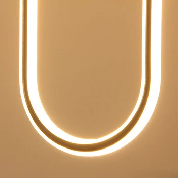 Šiuolaikinės Geležies U Stilius Aukso Pakabukas Šviesos Energijos Taupymo Vamzdis blizgesio šviestuvas, pakabos Šviesos Įranga Už Kambarį Hanglamp
