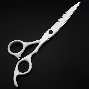 Tinkinti profesinės 6 & 5.5 colių Baltos spalvos plaukų žirklės nustatyti retinimo kirpykla įrankiai pjaustymo žirklių žirklės, plaukų kirpimo žirklės