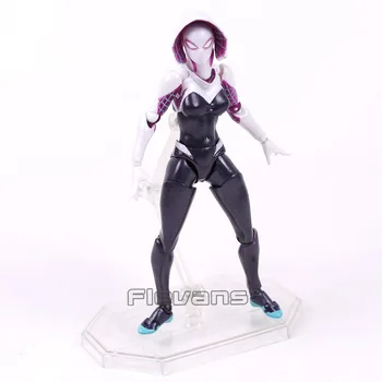 Revoltech Serija NR. 004 žmogus-Voras Gwen Stacy Voras Gwen PVC Veiksmų Skaičius, Kolekcines, Modelis Žaislas 15cm