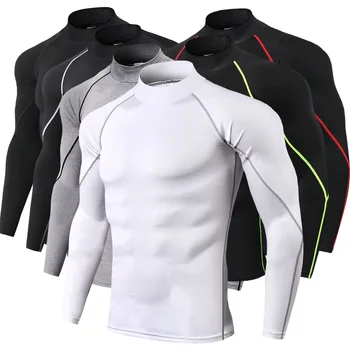 Sportiniai marškinėliai vyriški bėgimo marškinėliai marškinėliai ilgomis rankovėmis