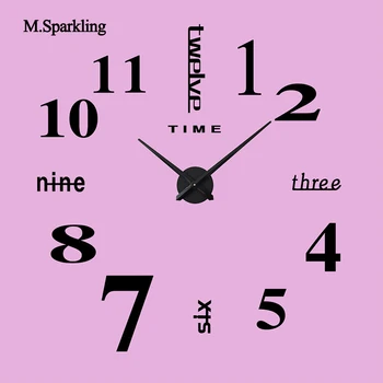 Skaitmeninis sieninis laikrodis modernus dizainas 
