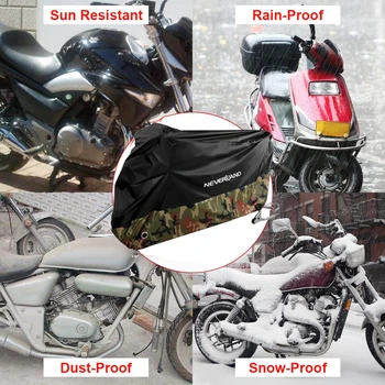 Universals Lietaus Vandens Įrodymas Lauko Dulkių, Saulės UV Protector Motociklas Motociklas Paspirtukas Dirt Bike Padengti Kailis Camoufalge D35