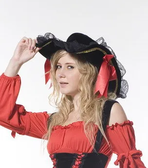 Seksualus Pirate Hat Deluxe Ponios Karščiavimas Piratų Fancy Dress Priedų
