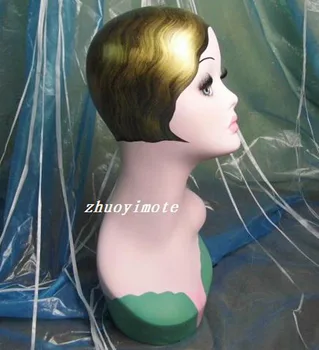 Naujus moteriškus Manekeno Galvos Perukai Skrybėlės Bžūp Ausinių Ekranas maniqui Modelis Moterų Plaukų Papuošalų Stendas Ponios ZYGril4