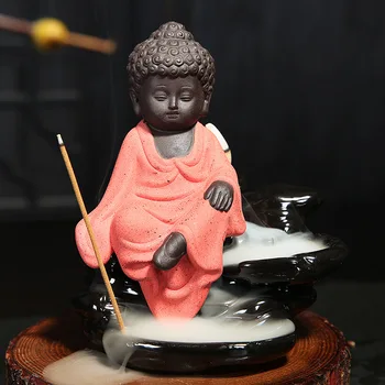 Kūrybiškumo Vienuolis, Smilkalai Kūginiai Degiklis Mažas Buda Censer Rankų Darbo Porceliano Keramikos Censer Smilkalų Lipdukai Turėtojas