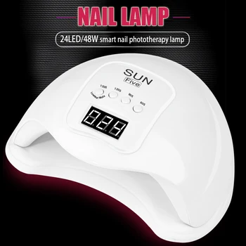 Naujai Gelis, UV LED Nagų Lempos, Nagų lako Džiovintuvas 4 Režimo Laikmačio Nustatymas Nails Art Nagai Nagai Namų Salonas CL
