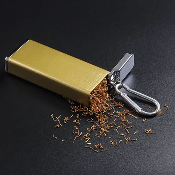 Mados Nešiojamų Cigarečių Metalo Atveju & Peleninę Keychain Kišenėje Lauko Drėgmei Atsparus Cigarečių Dėžutės Gali Cigarečių Laikymo
