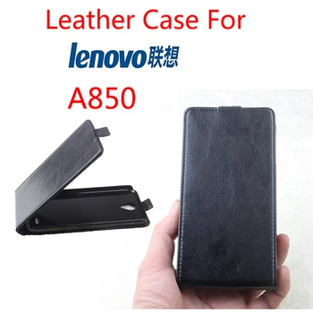 Odos atveju Lenovo A850+ A850 Plus Flip cover būsto atveju Lenovo A850 + / 850 + Telefono atvejais apima Mobiliojo Telefono Krepšiai