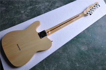 Paveldėti klasikinis medienos spalvos elektrinė gitara 