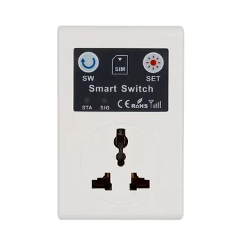 Profesinės JK/ES 220V Telefono RC Belaidžio Nuotolinio Valdymo Smart Switch GSM Lizdo Elektros Kištuką Namuose Buitinio Prietaiso