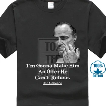 Don Corleone Krikštatėvis Kietas Nelaimę Filmo Citata Marškinėliai