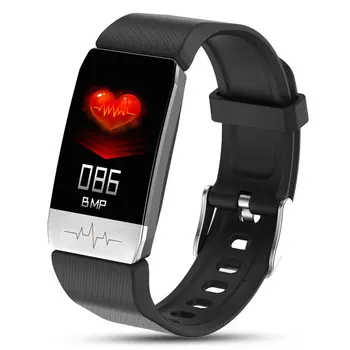 T1 Smart Watch Band Temperatūra Priemonė, EKG, Širdies ritmą, Kraujo Spaudimą, Stebėti Orų Prognozė Geriamojo Priminti vyrams, moterims