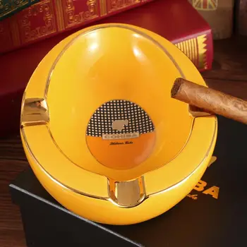 COHIBA Keramikos Cigarų Peleninę Nešiojamų Kūrybinis Dizainas Dūmų, Pelenų Plokštelės Laikiklį Cigarų Aksesuarai, Stalo, Namų, Cigarečių Peleninės