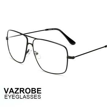 Vazrobe vintage Akiniai, rėmeliai Vyrų, Moterų akiniai vyras aikštėje plonas ultra-light recepto akiniai vyrų optinio objektyvo
