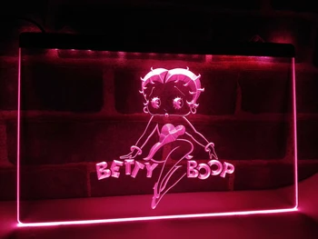 LC197 - Betty Boop LED Neon Light Pasirašyti namų dekoro amatai