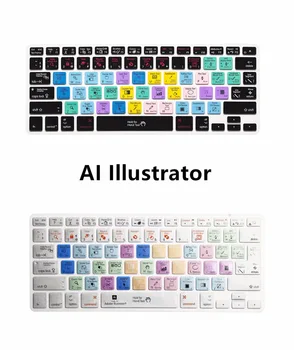 Klaviatūra Ekrano Odos Padengti A1278 AI Adobe Illustrator Nuorodą, iPhone, iMac ,Macbook, Pro, Air 13 15 KC