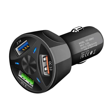Automobilinis Įkroviklis, USB Greitai Įkrauti QC3.0 Uostų Automobilio Žiebtuvėlio Adapteris, skirtas 