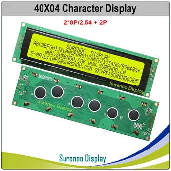 404 40X4 4004 Simbolių LCD Modulis Ekranu LCM Geltona Žalia Mėlyna su LED Apšvietimu