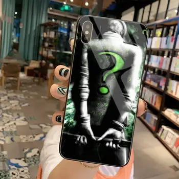 Detective Comics Į Riddler Telefono Padengti Grūdinto Stiklo iPhone 11 Pro XR XS MAX 8 X 7 6S 6 Plus SE 2020 atveju