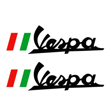 Naujų Ypatingų Pegatinas Vespa Logotipas Bandera Italia Salonas Vinilo Automobilių Lipdukai Lipdukai Motorcycl PVC 7cm X 3cm