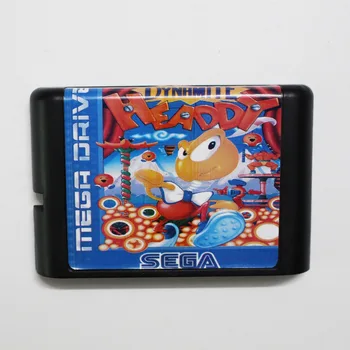 Dinamito Headdy 16 bitų MD Žaidimo Kortelės Sega Mega Drive Genesis