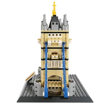 Architektūros Modelis, Plyta Pasaulyje Garsaus Pastato London Tower Bridge Švietimo Building Block Gimtadienio Žaislas