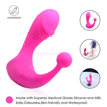 Belaidis Nuotolinio Valdymo Klitorio Stimuliacija Nešiojami Dildo, Vibratoriai Vaginos Clit Analinis Massager Vibracija Sekso Žaislai Moterims