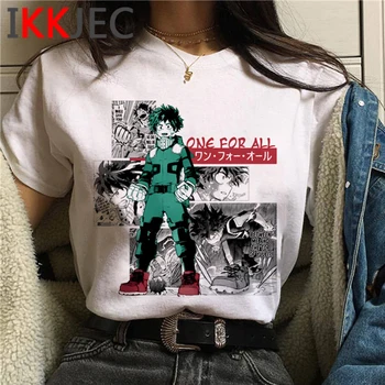 Kawaii Mano Herojus akademinės bendruomenės Grafinis T-shirt Moterims, Bakugou Boku No Herojus akademinės bendruomenės Mielas Marškinėlius Harajuku Anime Marškinėlius 90s Viršuje Tee Moteris