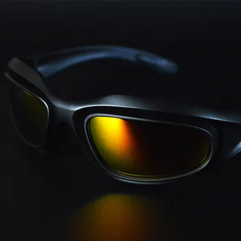 Poliarizuoti sporto Akiniai nuo saulės HD Naktį vairuojant automobilį akiniai Vizija vėjo motociklo lauko Apsaugos Dviračių Karinės CS akiniai