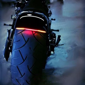 Universalūs Motociklo Šviesos Pertvarkyti Liekamosios Stabdymo Stop Posūkio Signalo Žibintai Integruoti 2835 Įterptas LED Šviesos Juostelės Priedai