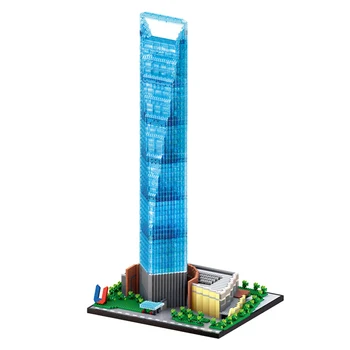 Lezi 8010 Architektūros Šanchajaus Pasaulio Finansų Centras 3D Modelį 