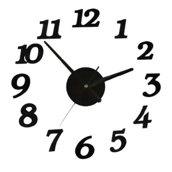 Karšto Pardavimo Sieninis Laikrodis Skaitmeninis Žiūrėti Namuose Laikrodžiai Kambarį Lipdukas Namų Dekoro Relojes Adhesivos Dekoras