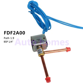 FDF-2A normaliai uždaras mini -srauto Vario šaldymo sistema dešinysis kampas 2-way vožtuvo solenoido vožtuvas AC220V