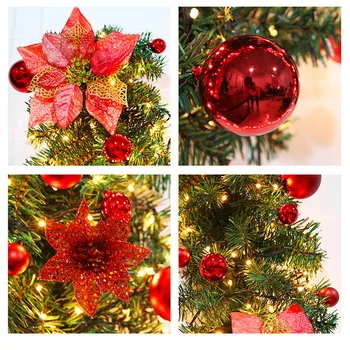Kalėdinė dekoracija cukranendrių su virvele žibintai, aukštos kokybės ir išskirtinį Kalėdų LED medžio pakabukas cukranendrių audimo spalvinga F4