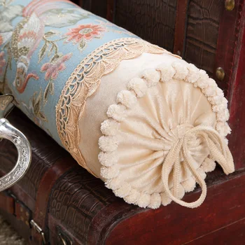 50x15cm klasikinės prabangos ilgio cilindro formos pagalvių užvalkalai sofa-žakardiniai saldainiai formos pagalvėlė padengti atlošas namų puošybai