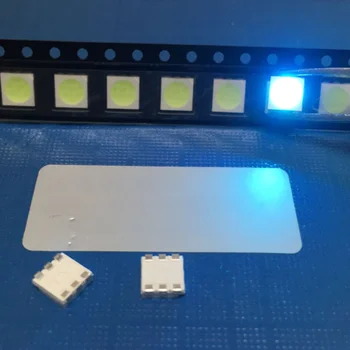 1000pcs/daug 5050 ice blue chip LED ekranas, indikatorius granulių SMD 5050 tris viko 3 chip LED šviesos diodas