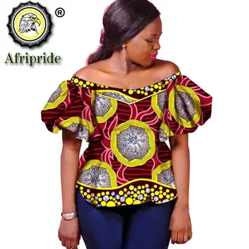 2020 m. Afrikos Marškinėliai Moterims Naujos Mados Elastinga Tradicinių Spausdinimo Palaidinė Lady Viršūnes Outwears plius dydis dashiki Moterų S1924009