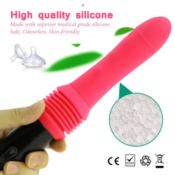 Automatinis Sekso Dildo Mašina Moterų Hands-Free Sex Įdomus Galingas Klitorio Massager 10 Vibracijos Režimai Realistiškas Vibruojantis Dildo