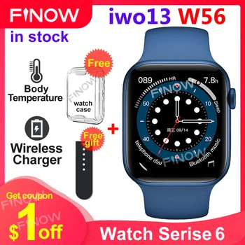 Originalus IWO 13 W56 Smart Watch Vyrai Paramos 