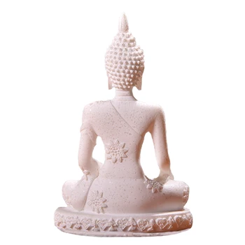 11 Stiliaus Miniatiūriniai Budos Statula Pobūdžio Smiltainio Fengshui Tailandas Budos Skulptūrų, Indų Statulėlės Namų Dekoratyvinis Ornamentas 15