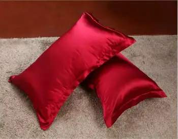 2vnt/daug standartas imitavo šilko pagalvių užvalkalai Gold/Black/White satin vieną patalynės pagalvės užvalkalą paketas pagalvę padengti 48x74cm