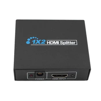 1x2 HDMI Splitter Extender 2 Port HDMI Audio Video v1.3b 1080p Splitter Adapteris, skirtas HD TELEVIZIJOS PS3 3D Ekranas, HDMI Splitter Extender