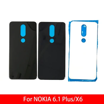 10vnt/Daug, Baterija, galinis Dangtelis Stiklo Galinės Durys Nokia X6/ 6.1 Plius TA-1099/1103 Pakeitimo
